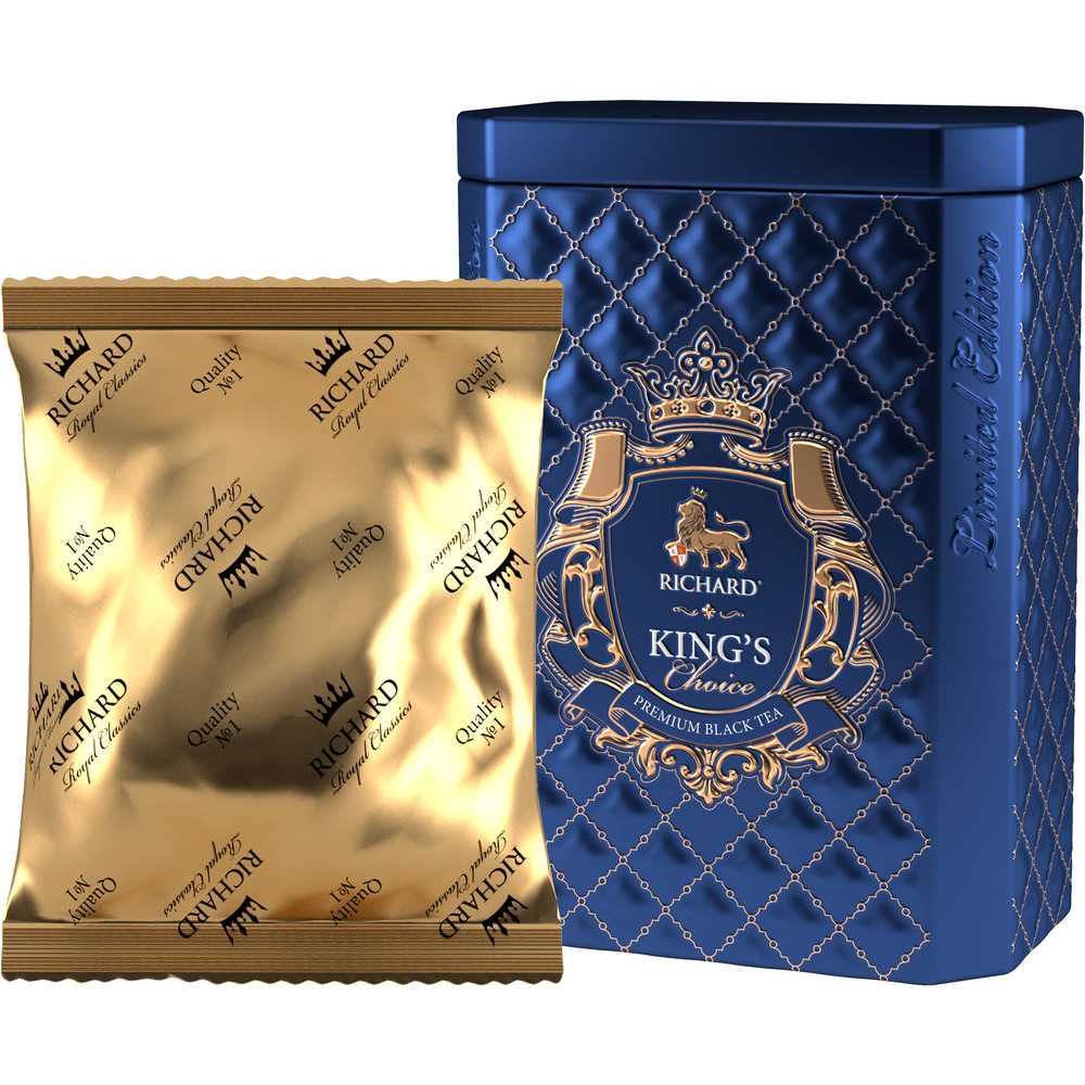 RICHARD KING'S & QUEEN'S CHOICE, King, flavoured loose leaf black tea, 80 g