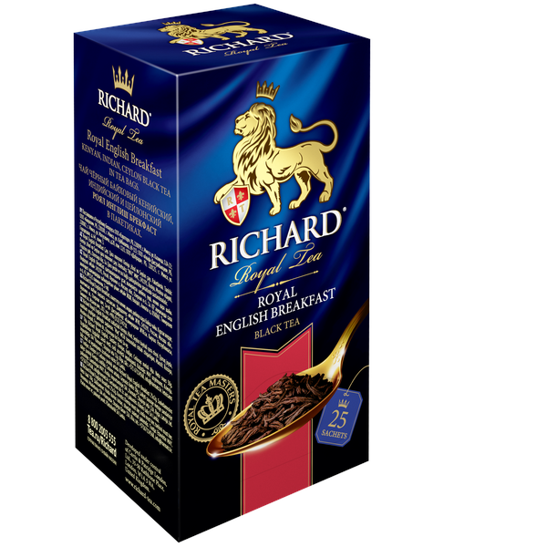 Royal English Вreakfast, black tea in sachets, 25x2g