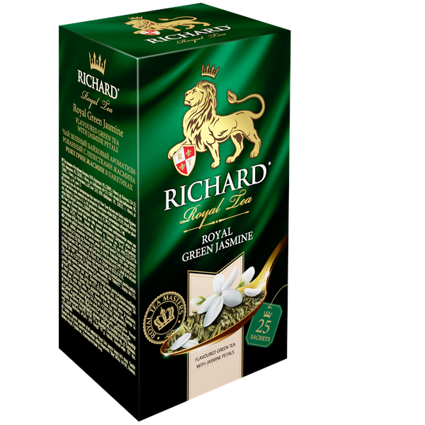 Royal Green Jasmine, flavoured green tea in sachets, 25х2g