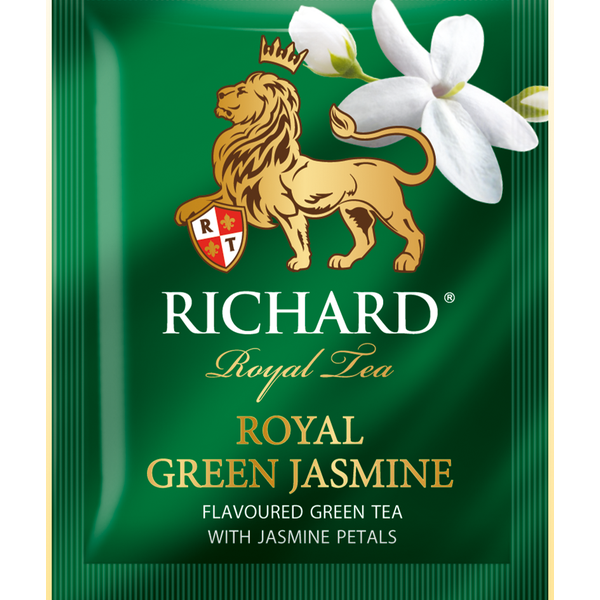 Royal Green Jasmine, flavoured green tea in sachets, 25х2g